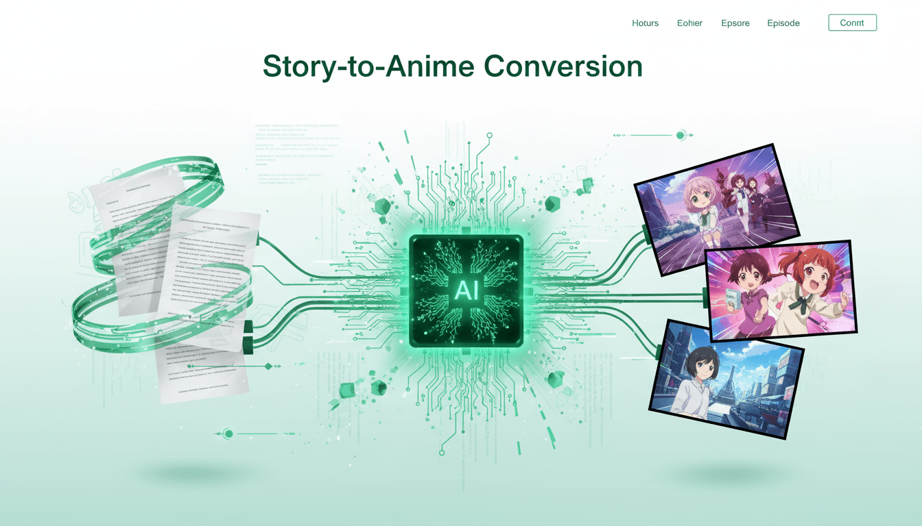 Story-to-Anime Conversion with AI Anime Generator
