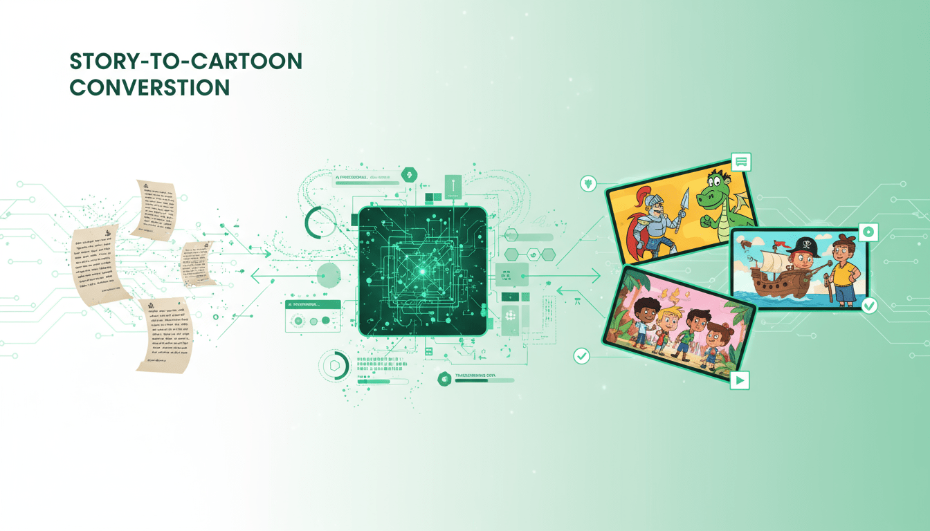 Story-to-Cartoon Conversion with AI Cartoon Generator
