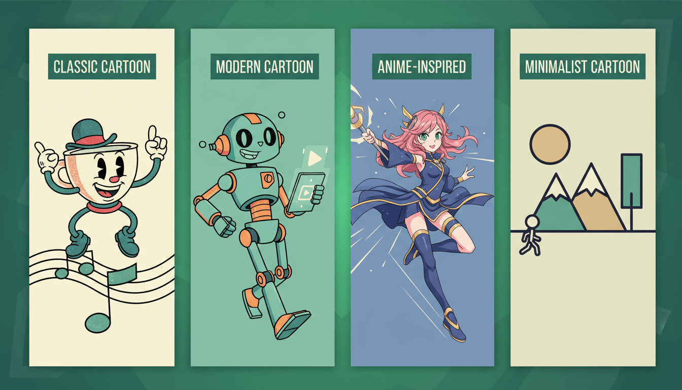 Multiple Cartoon Styles with AI Cartoon Generator