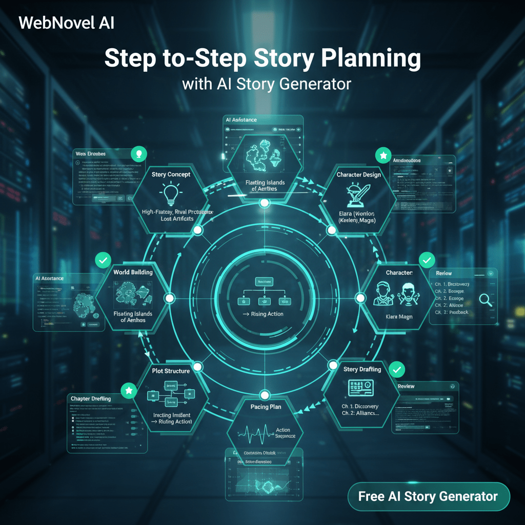 Step-by-Step Story Planning with AI Story Generator