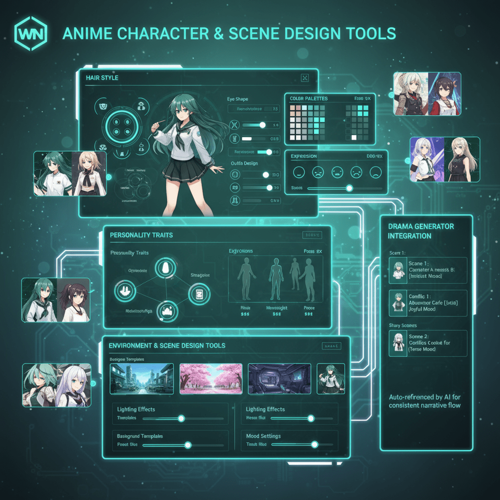 Anime Character & Scene Design Tools