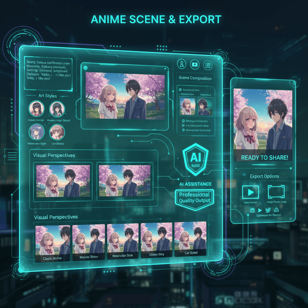 Anime Scene Generation & Export